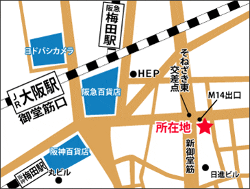 ABCクリニック梅田院の概要地図